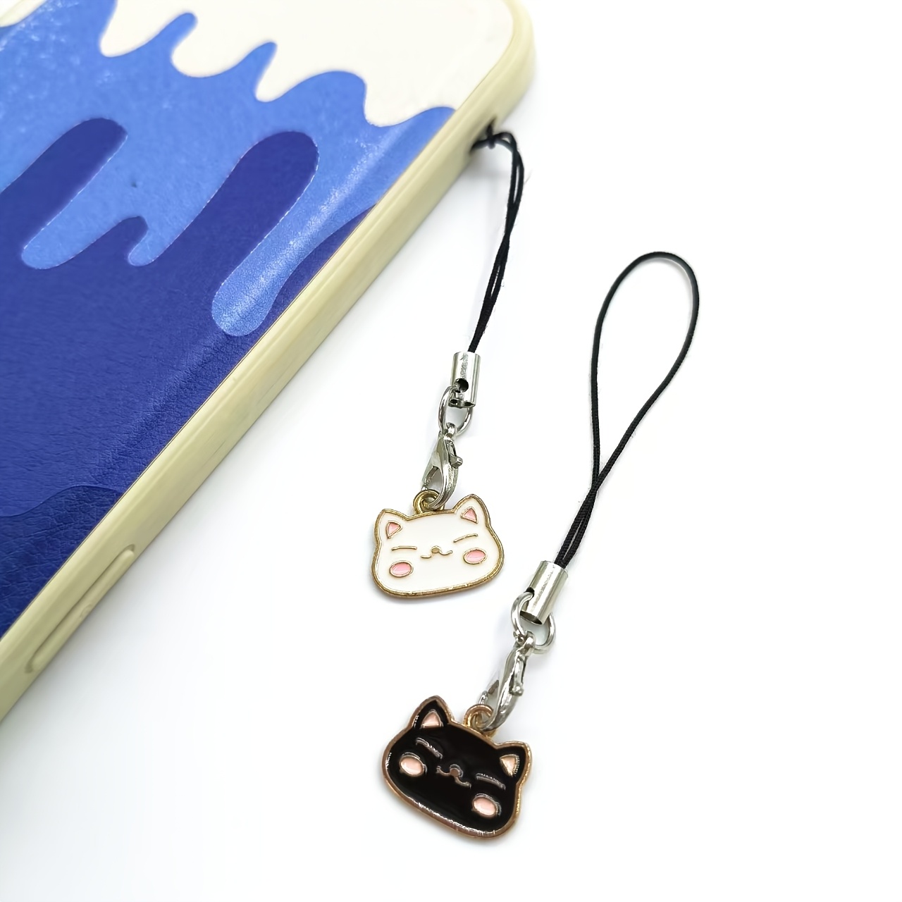 Smiling Cat Big Head Phone Charm