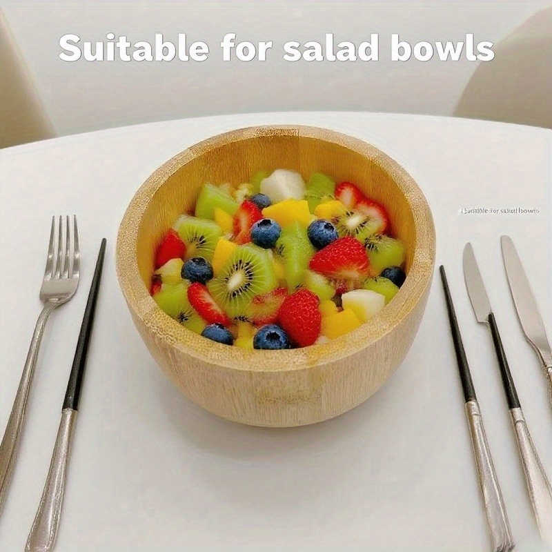 Cuenco de Bambú para Arroz, Sopa, Ensalada, Pasta y Más – Perfecto para Comidas Diarias. Su Excelente Aislamiento Térmico Previene Quemaduras al Servir Sopa Caliente o Gachas. Ideal para Picnics, Fiestas y Reuniones Familiares. Ligero e Irrompible para Fácil Transporte, y Añade un Toque Único a tu