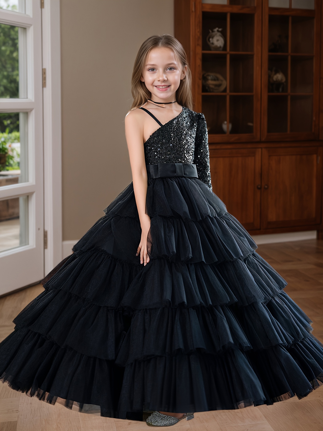elegant pink dresses for wedding guests with sleeves Elegant Pink One Sleeve Long Prom Dress,Pink Wedding Guest Outfit Y705 –  Simplepromdress main image 1