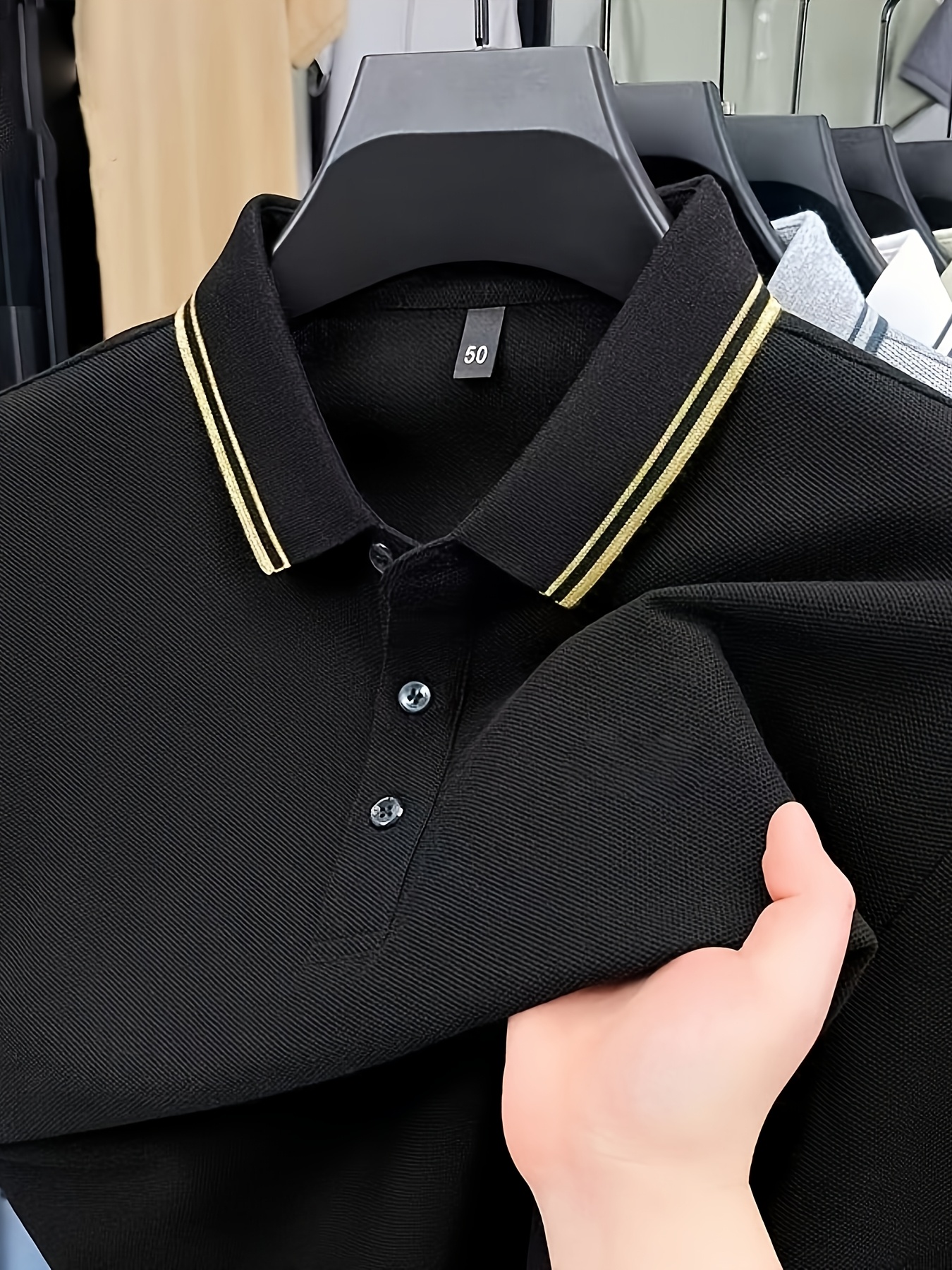 Men's Shirt Short Sleeve 2026 New Summer Lightweight Business T-Shirt Casual Collared Half-Sleeve