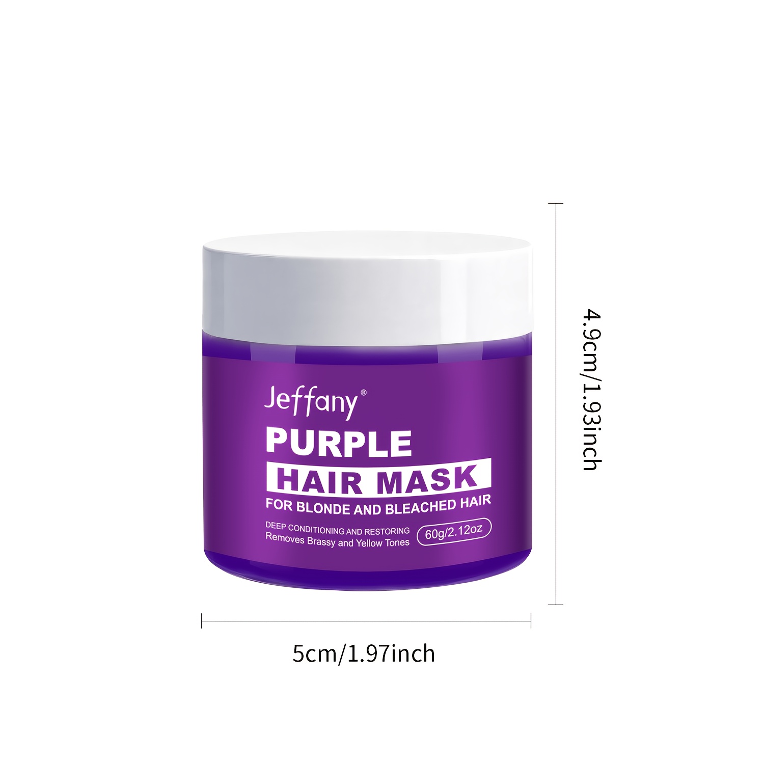 Eliminate Yellow Tones, Remove Yellowish-brown Color. This Yellow Tone Correction Hair Mask Is Designed For Blonde Hair And Dyed Purple Hair. It Can Yellow-brown Tones. Keratin Hair Care Mask, .