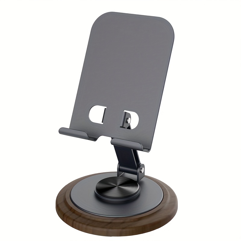 E-shop Holzoptik Arbeitsplatte Metall Handyhalter