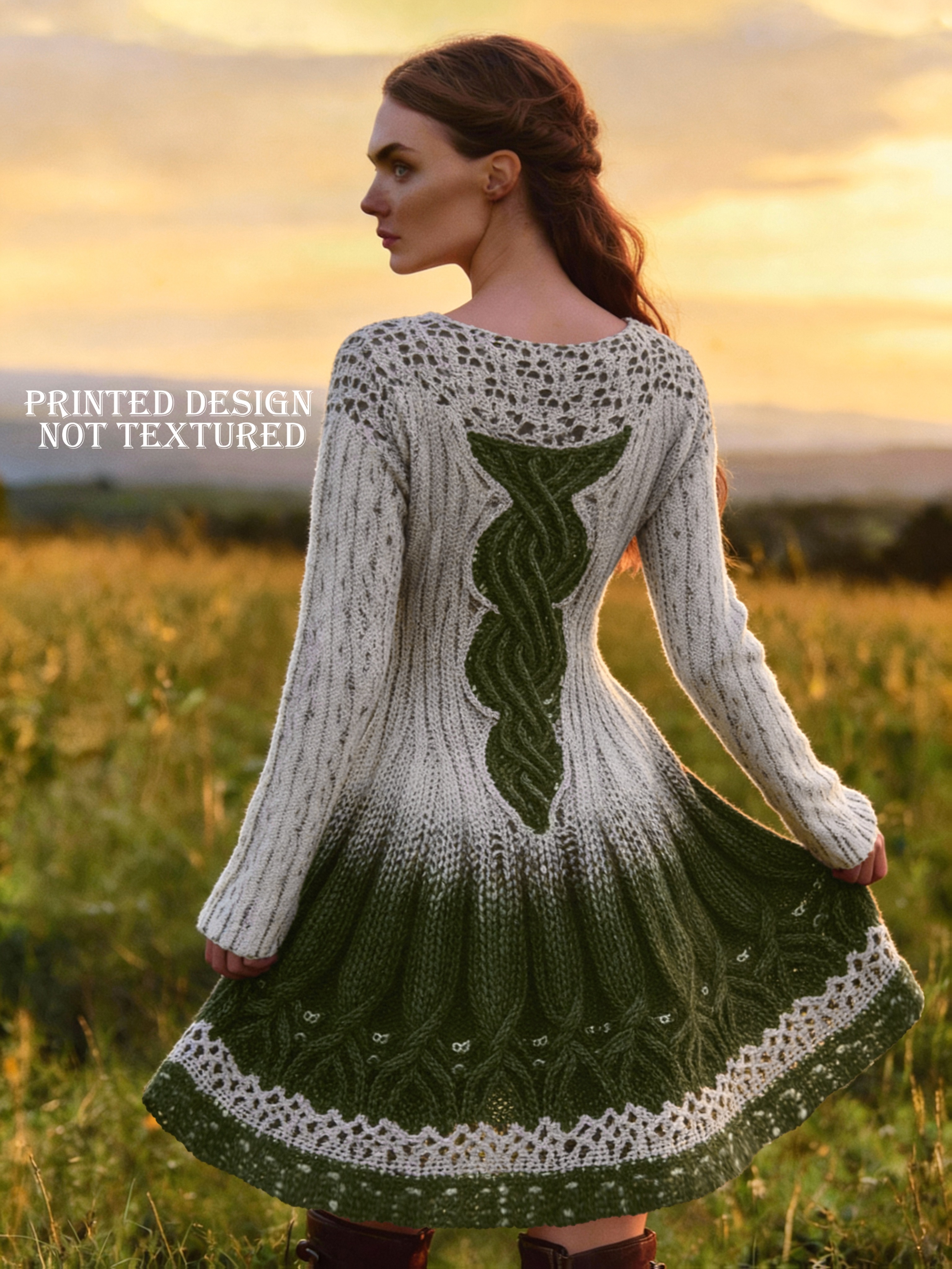 printed design no texture womens fashionable vintage celtic - Temu Malta