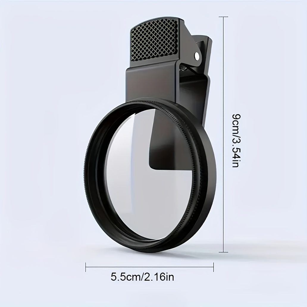 Filtre Polarisant Circulaire 52mm Pour Téléphone - Clip Facile, Réduit Les Reflets, Améliore Les Couleurs