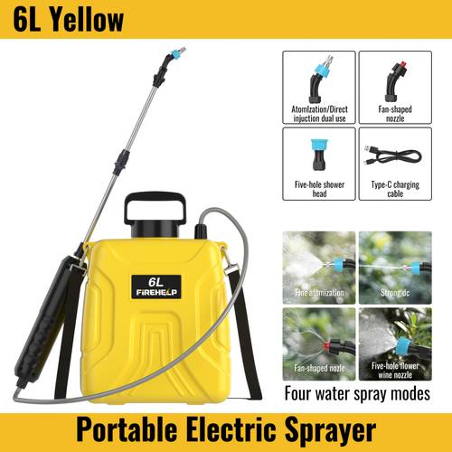 2026 new backpack sprayer battery powered electric garden sprayer 1 59gal 6l 2 38gal 9l usb rechargeable sprayers for lawn and garden lithium battery with 3 adjustable nozzles telescopic wand ideal gift for gardening