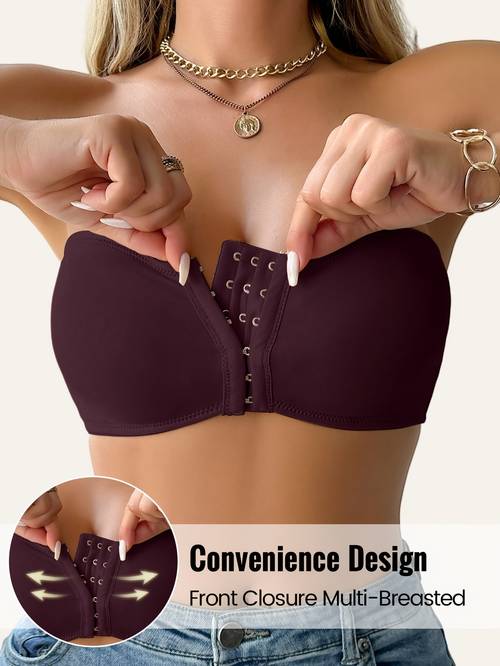 single pack womens elegant wrap top wire free with removable pads front closure for suitable for and