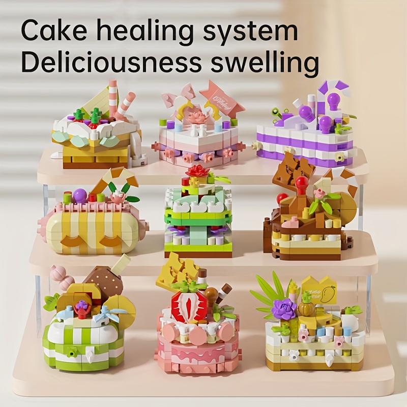 Mini Cake Building Blocks Toy DIY Dessert Food Series