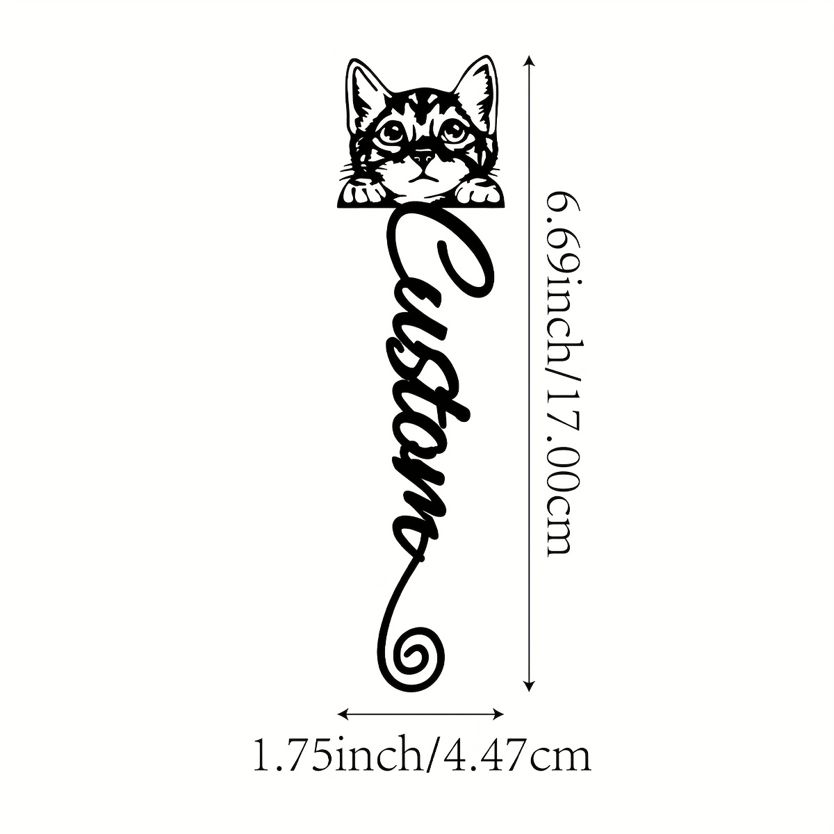 TEMU 1pc Special Personalized Metal Animal Bookmark With Customizable Name - Unique Teacher Appreciation Gift, Ideal For And Literature Lovers