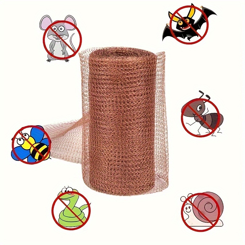 

Flexible Copper Mesh For Garden Protection - 12.5cm X 3m/6m, Rodent & Snail Barrier, No Power Needed, Pure Metal Insect Control