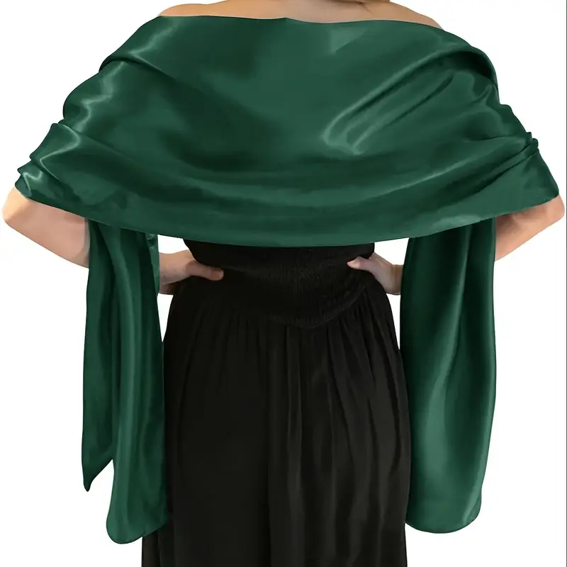 1pc satin dress shawl bridal parties womens extra long scarf - Temu 1pc satin dress shawl bridal parties womens extra long scarf - Temu