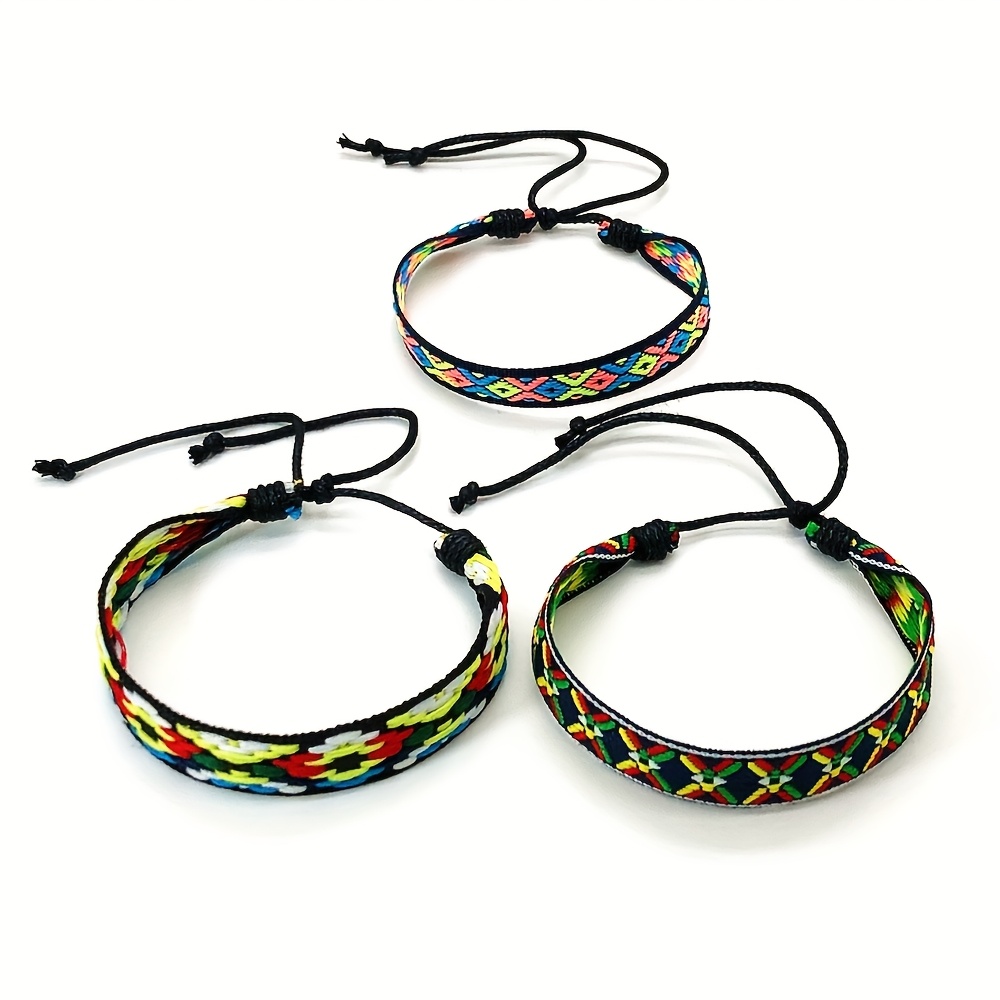 ensemble pièces bracelets tissés à main hommes Temu Canada