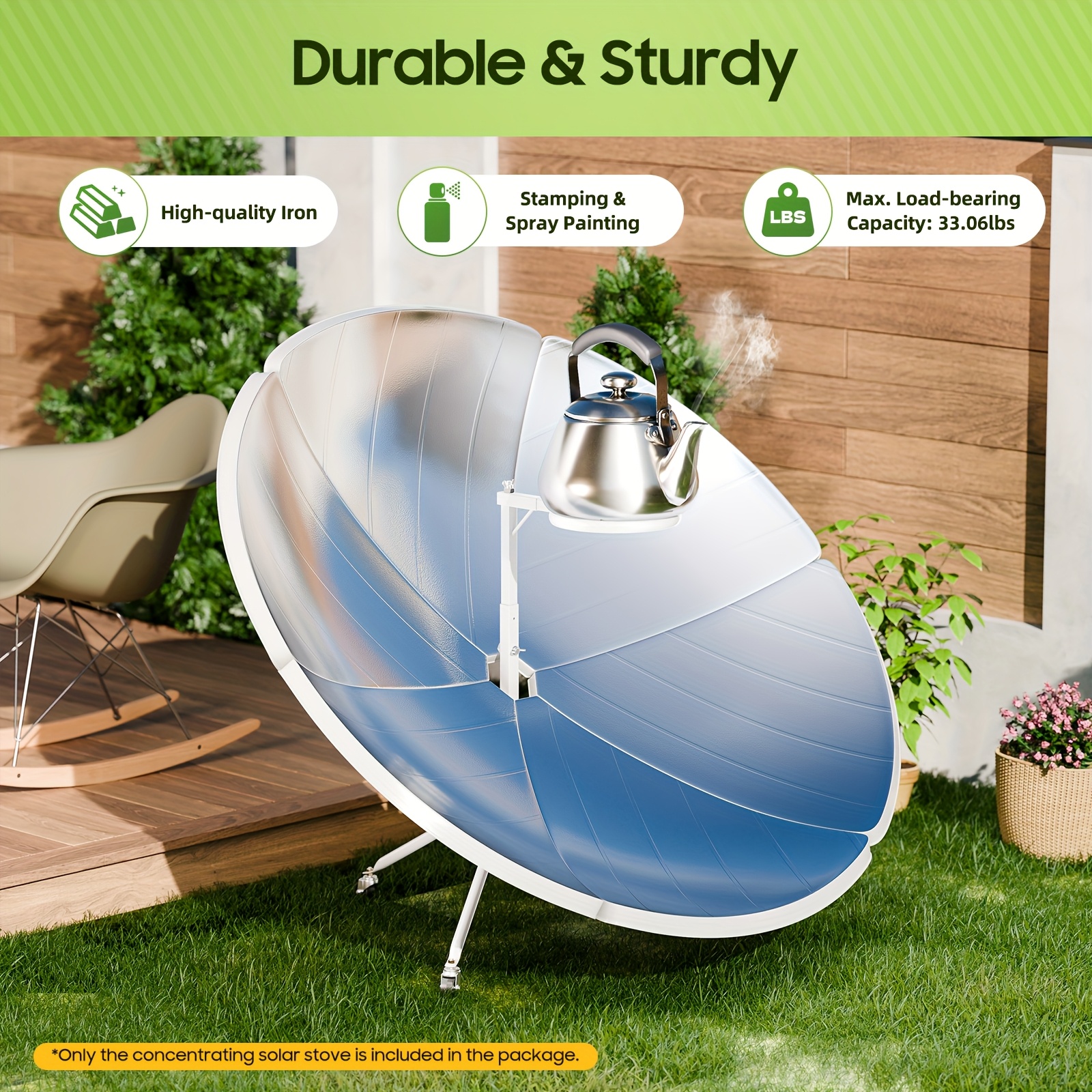 Poêles à cuiseur solaire 1800W, camping Magnésie France