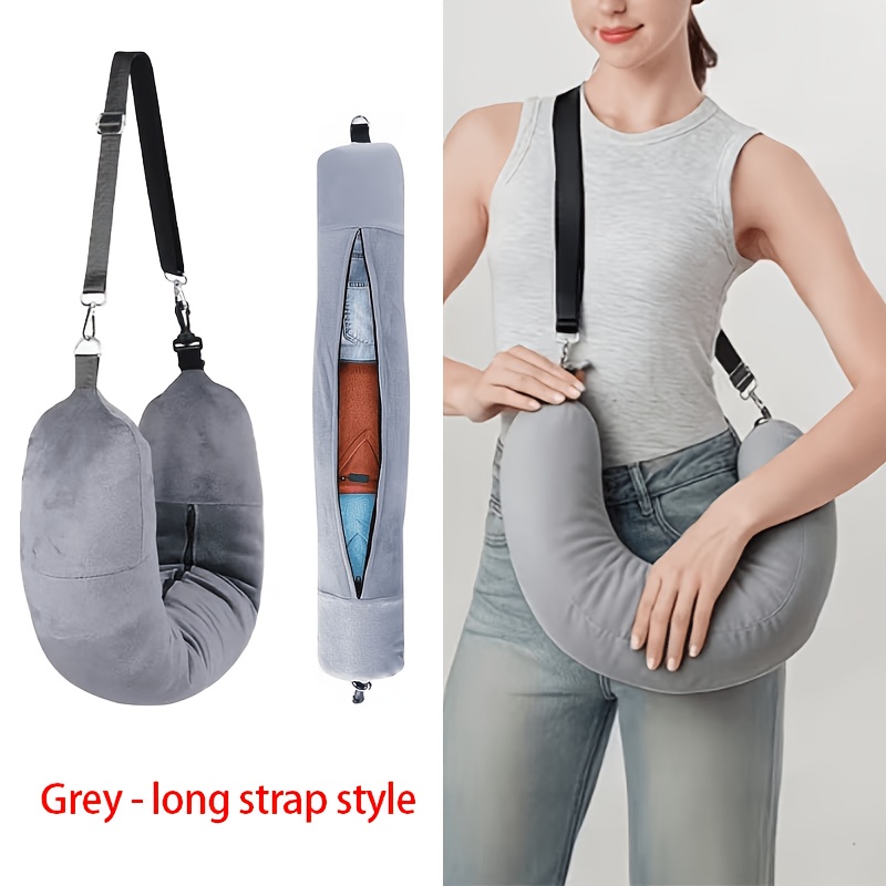TEMU housse de coussin de voyage de U, un coussin de voyage rembourré utilisé pour les vêtements, offrant un soutien confortable du cou. Fabriqué en