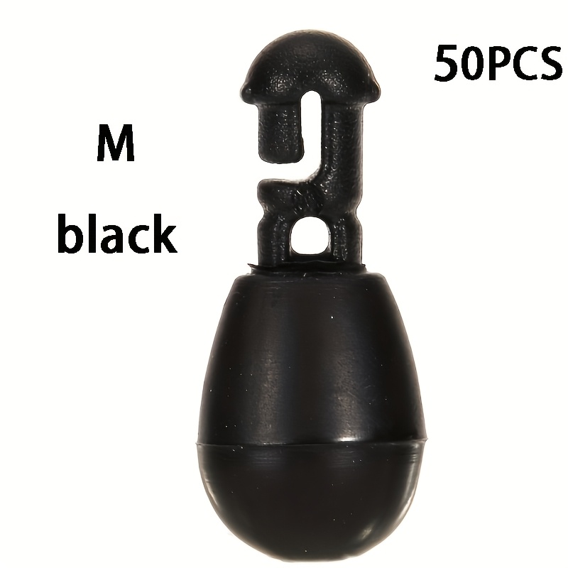 TEMU Lot de 50 pièces d'accessoires de pêche, perles de pêche à européenne, perles d'espace, butées, matériel de pêche, grandes perles de protection