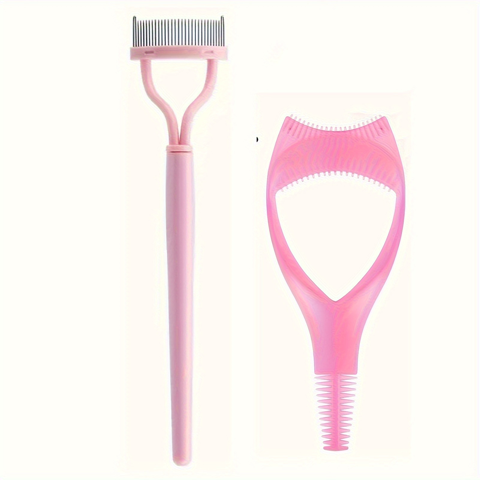 TEMU Juego de 2 Piezas para Aplicar Pestañas, Separador de Acero Inoxidable y Protector de Máscara de Ojos , Set de Accesorios para Mujeres