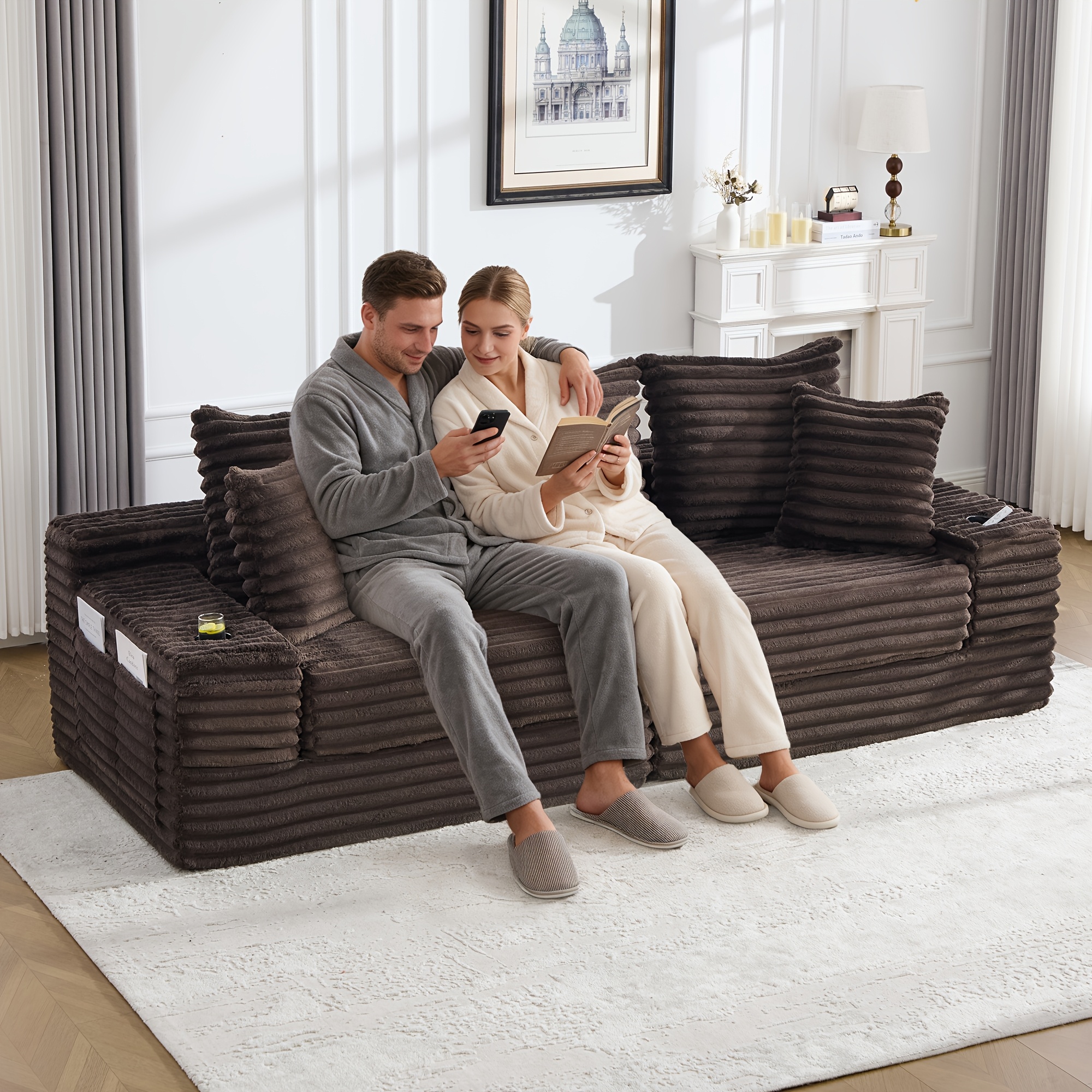 moderner modularer schlafsofa verstellbaren sitzen hoher