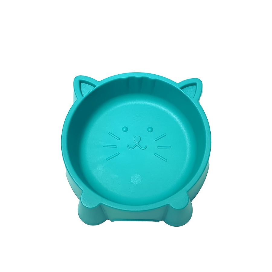 6pcs Colorful Cat Bowls - Durable Plastic, Easy-to-Clean Small Pet Food & Water Dishes with Playful Cat Face Design - Perfect for Indoor/Outdoor Cats & Puppy Birthday Parties, Assorted Color