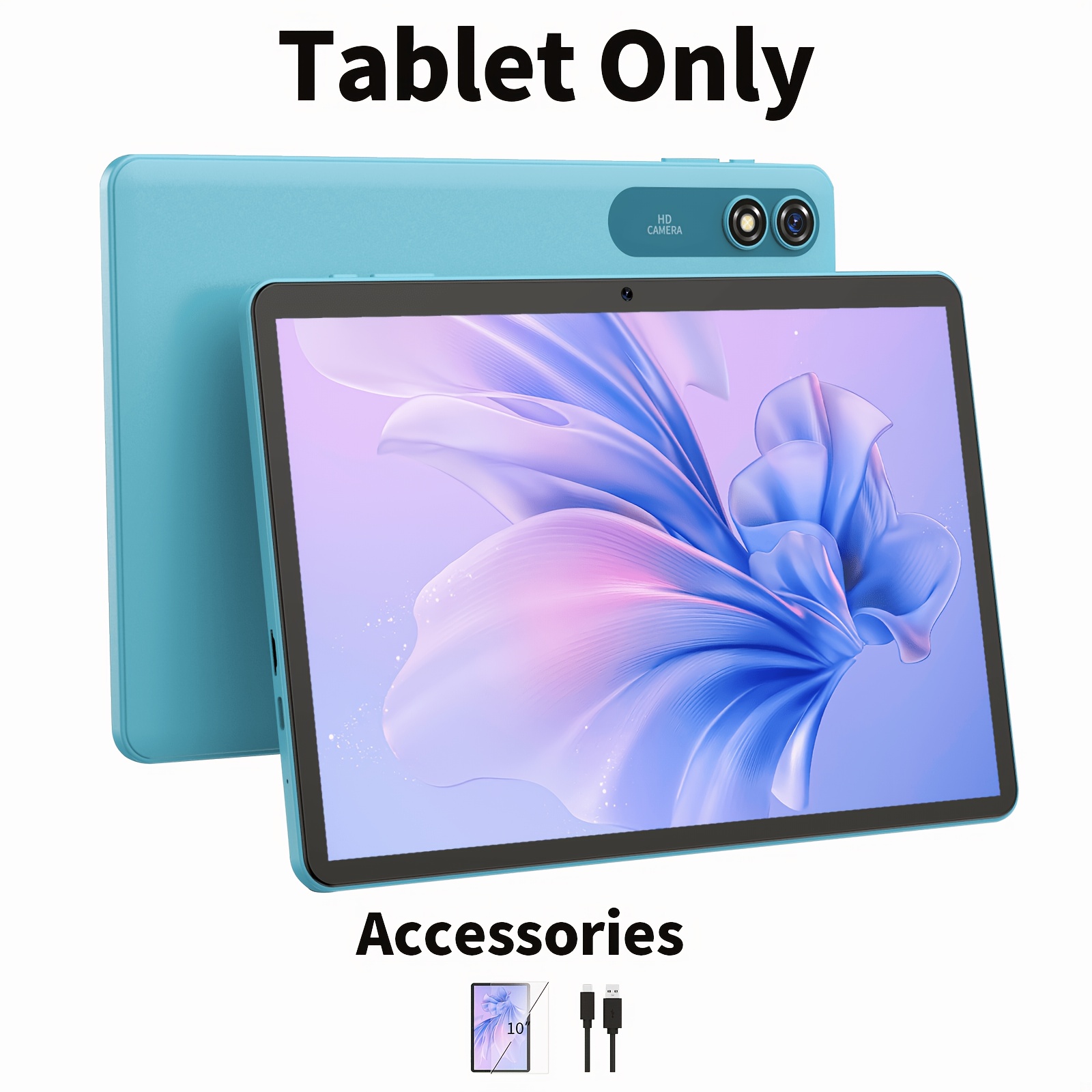 New Tablet PC, 24GB(4GB+20GB) RAM, 128GB ROM + 1TB Expansion Support, 1280x800 IPS, 5G WiFi, Large Screen Tablet (without Sd Card&adapter), Valentine's Day Gift, Optional Versions: [Tablet with Keyboard, Mouse, Stand Case, Stylus]/[ Tablet ONLY]