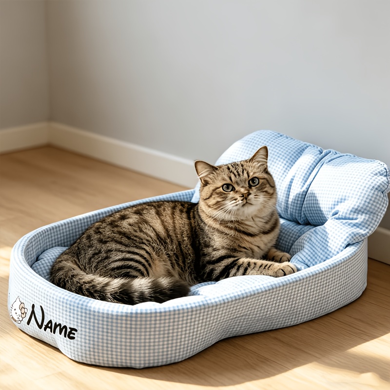 Pet Cat Bed, 1pc (Cat Bed And Cushion And Mesh) Customizable Your Pet'S Exclusive Small Nest, Suitable for Bedside Placement for Small Dogs And Cats, All-Season Fashion Universal Pet Bed, Multi-Scene Placement Comfortable Rebound