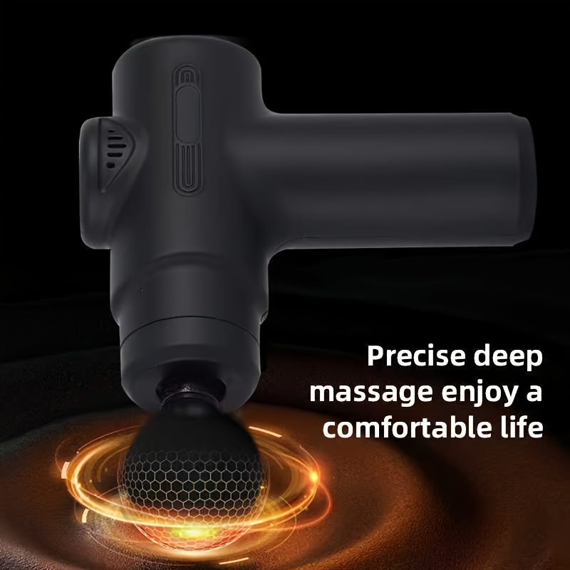 Multifunctional portable fascia gun, electric massager, USB charging port, 6-speed adjustment + 8 replaceable massage heads, suitable for muscle relaxation after exercise and fitness, a Christmas or Halloween gift for family, friends, and classmates 2 Multifunctional portable fascia gun, electric massager, USB charging port, 6-speed adjustment + 8 replaceable massage heads, suitable for muscle relaxation after exercise and fitness, a Christmas or Halloween gift for family, friends, and classmates - Image 2