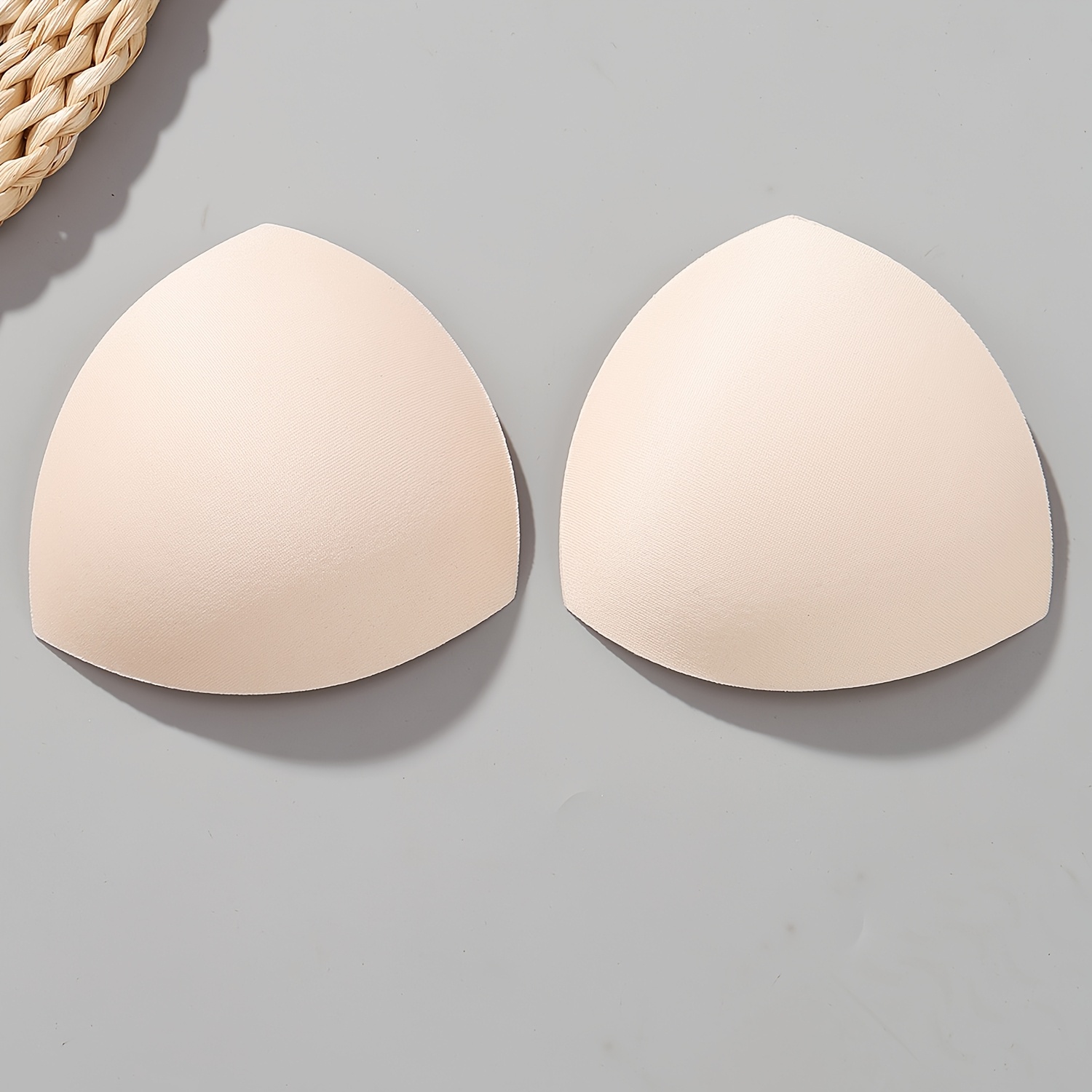 TEMU 1 Pair Of Teardrop-shaped High-density Sponge Bra Pads For Swimsuits, Suspenders, Strapless Tops, And Shaping Underwear Inserts