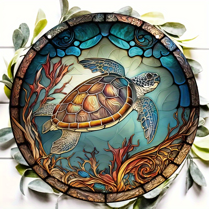 

Beautiful Sea Turtle Decor Suncatcher - Perfect For Garden, Bathroom, Backyard & Living Room - Ideal For Ocean Theme Parties & Housewarmings!