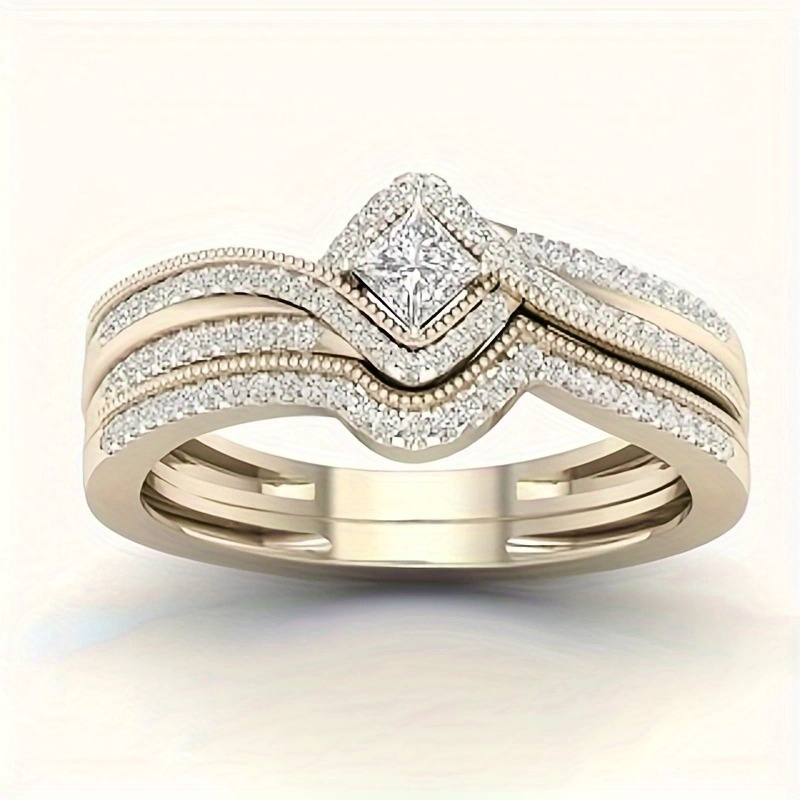 22Pcs Classic Teenagers Multi Style Wedding Ring Set Set