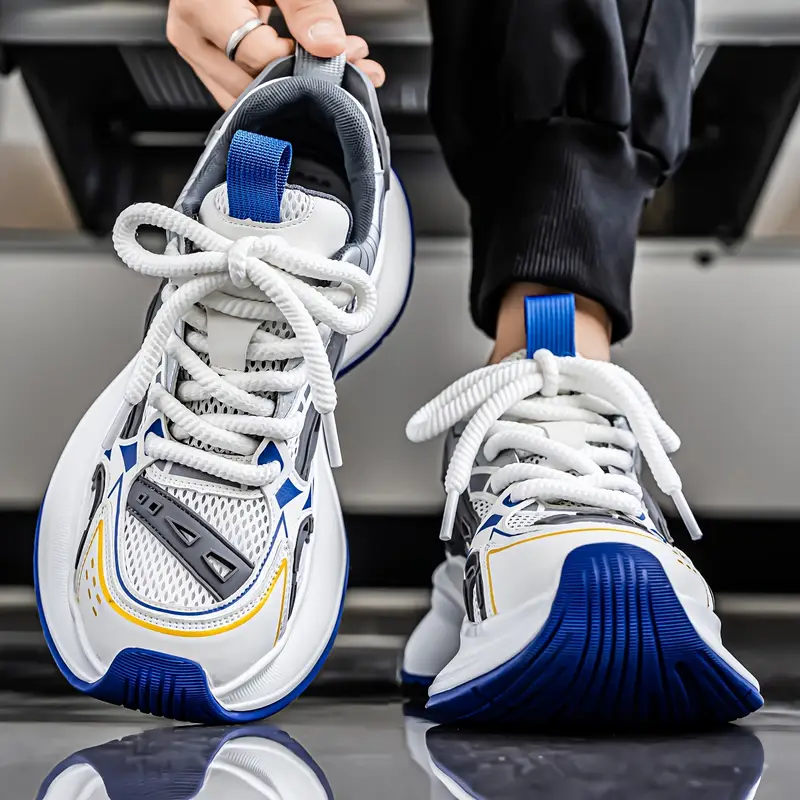 zapatillas bajas para hombre - / /, transpirable con cordones, de pvc acolchada y diseño antideslizante ideal para gimnasio o uso casual en toda temporada ( ) Detalles del producto 19