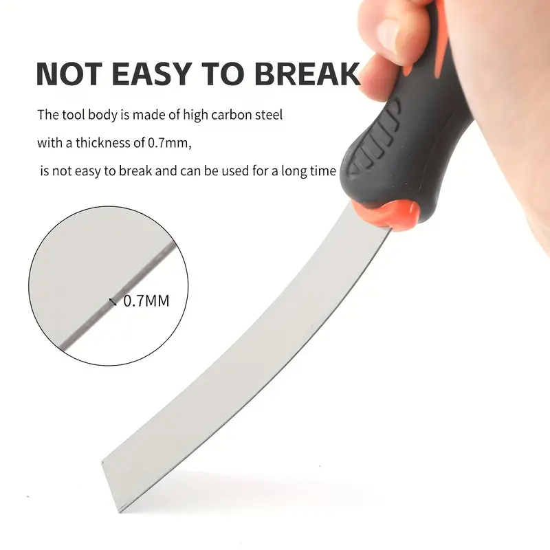 9 10pcs putty knife stainless steel paint scraper tool set with tape knife tool for repairing drywall removing wallpaper applying putty stucco cement adhesives details 4