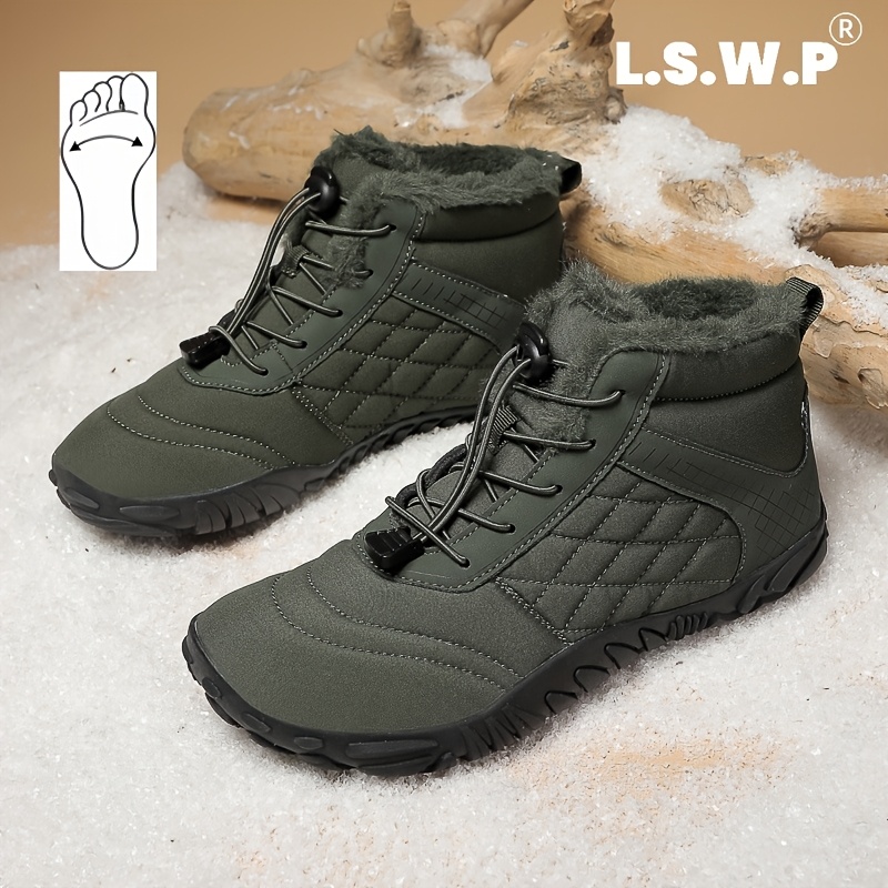 Men's Wide-Fit Snow Boots, Comfortable and Stylish