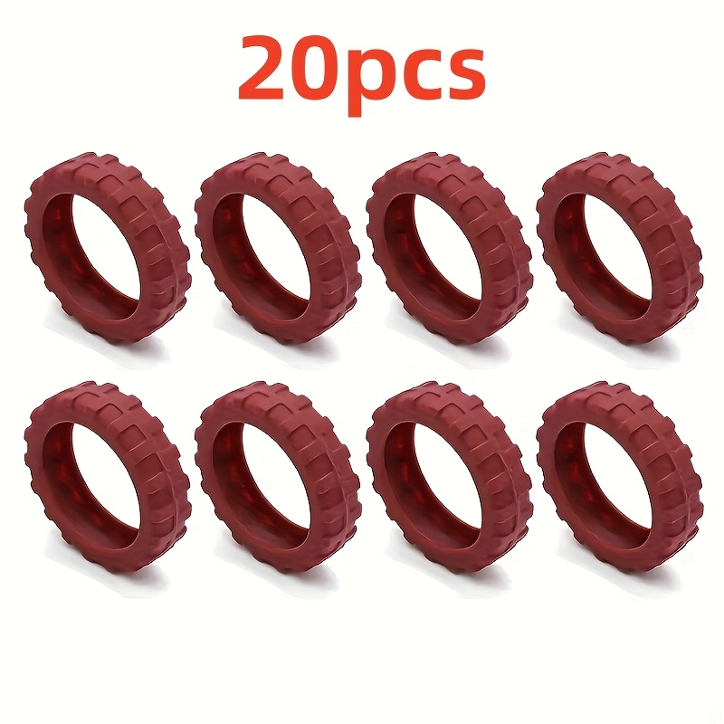 TEMU 20pcs Luggage Wheel Covers - , Shock-absorbing, Easy-to-install, Smooth-rolling For Protection