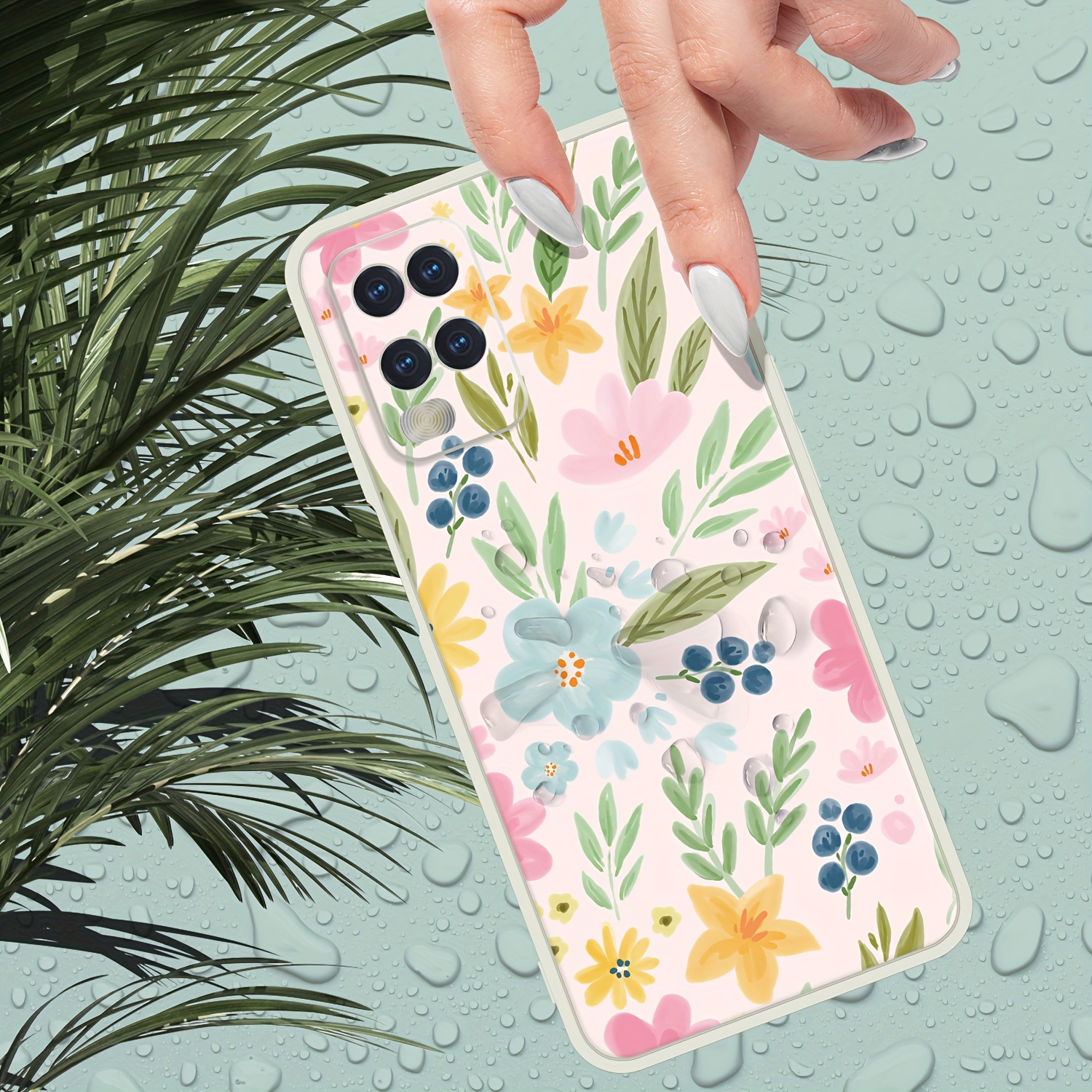

Watercolor Floral Pattern Suitable For Oppo Realme A C F I L Q S X Rpo Reno Lite 2020 2021 Realmex Superzoon 2 3 4 5 6 7 8 9 10 11 12 15 17 20 21 35 4g 5g Tpu Material Mobile Phone Case