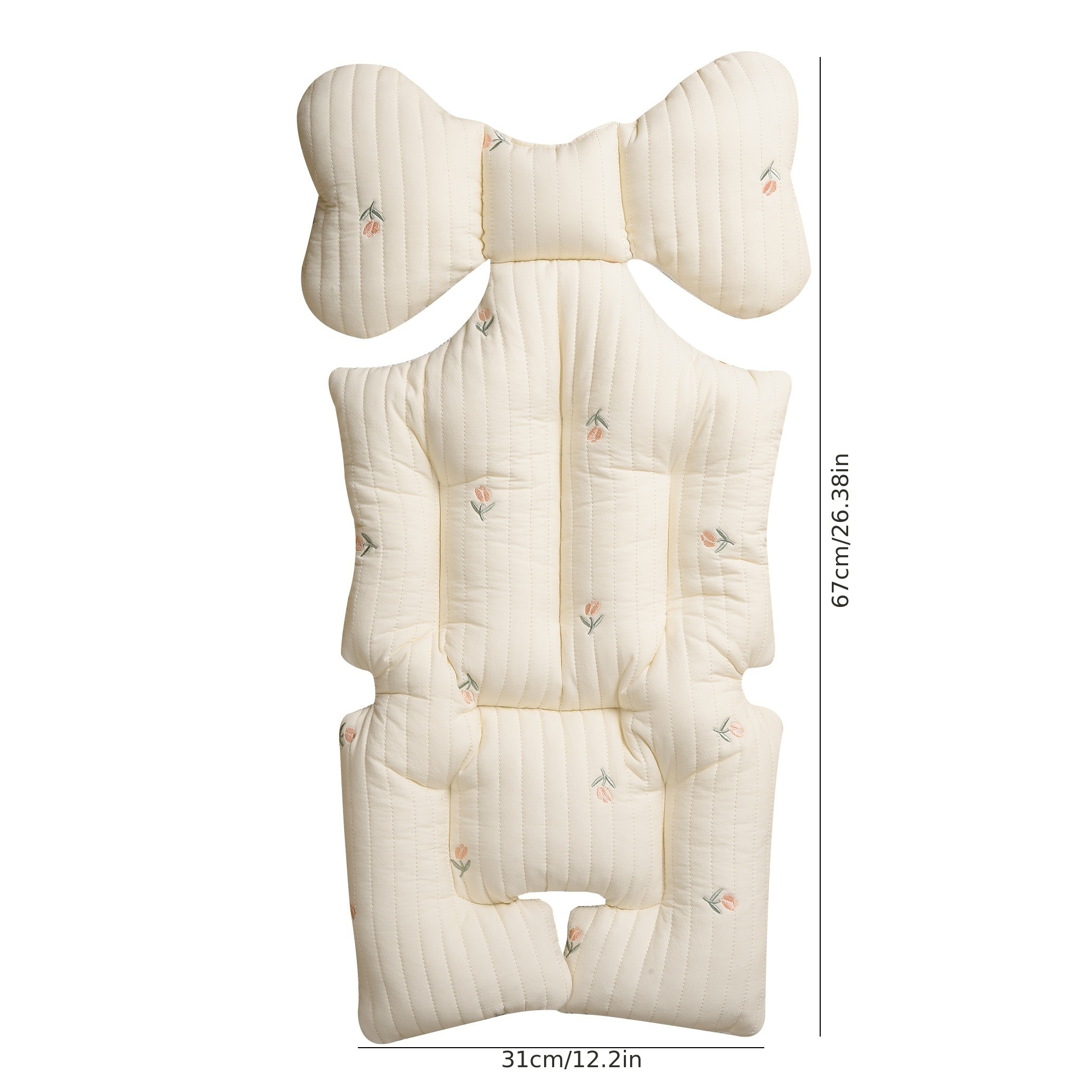 Soft Stroller Cushion for Youngsters, Cozy Beige