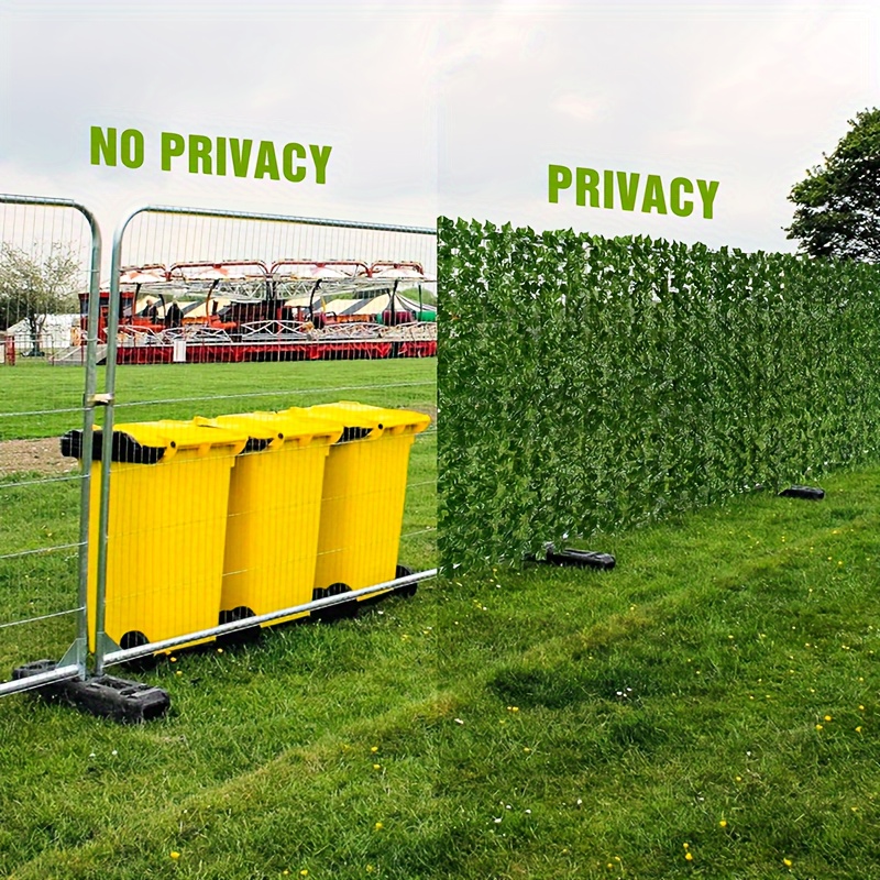 119 X 40 Inch Artificial Ivy for privacy Screen Realistic Faux Greenery Wall Panel For Outdoor Home Garden And Patio Decor Perfect For Privacy And Aesthetic Enhancement Including Work Gloves