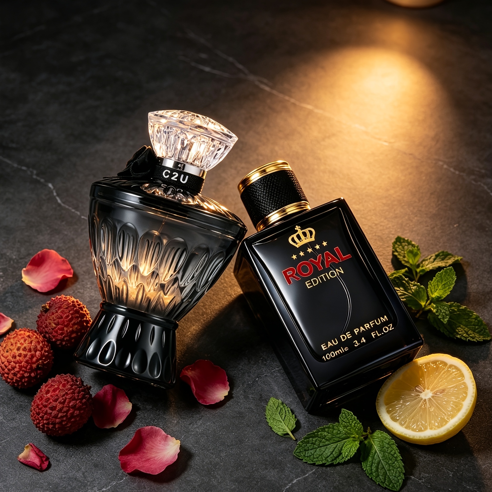 Image of 2pcs Luxury Men's Hair And Body Spray Perfume Set Oriental Gourmet/fresh Eau De Toilette Long-lasting Fragrance | Suitable For Occasions, Ideal For Gifting & Personal Use (100ml+75ml)