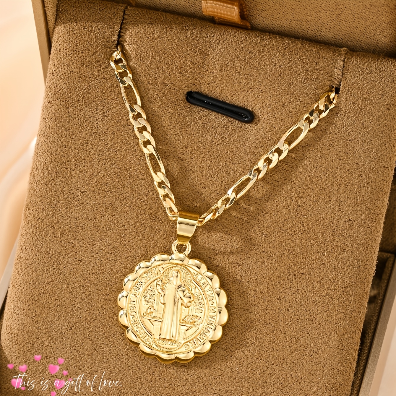 TEMU Colgante de lujo y elegante San Benito de Béningen para hacer tú mismo ( para ), diseño , sencilla, adecuado para Navidad, Día de Acción de