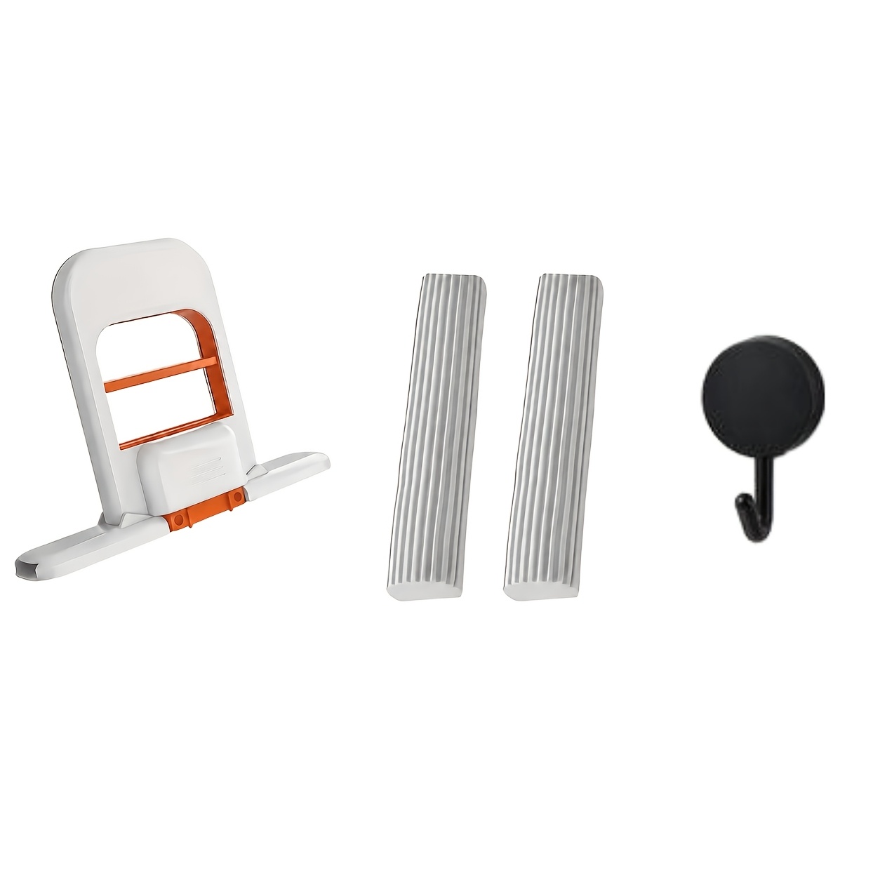 TEMU 4pcs Set: 1 Handle + 2 Replacement Sponges + 1 Hook, Desktop Cleaner, , Foldable For Space Saving, Handheld System For Home, Office, Bathroom,