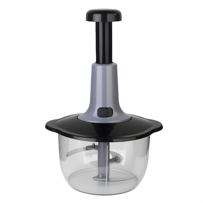 TEMU 1 Set Of Manual Food Processor, Vegetable Chopper, Hand Press - Multi-functional Product - Capacity 900ml | , Suitable For A Wide Range Of