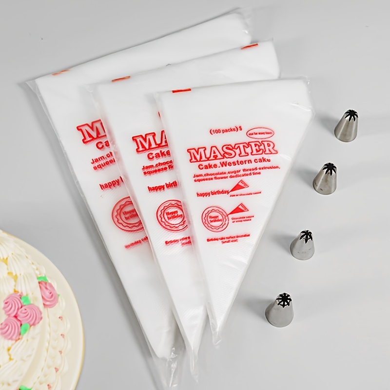 

Disposable Piping Bags For Cake Diy, In Small, Medium, And Large Sizes For Cream Decoration.