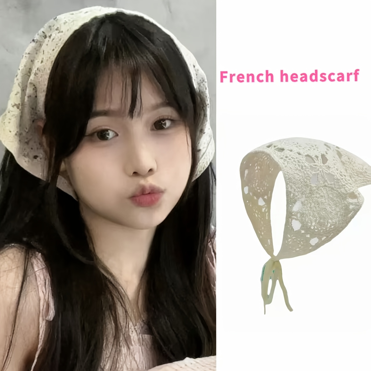 1pc hand knitted   headband suitable for sweet cute hippie vintage openwork hair headpiece for beach weddings parties spring summer hairstyle accessory gift back to school christmas valentines