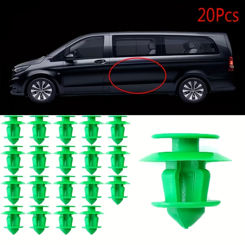 20pcs Automatic Car Door Card Trim Panel Clip Rear Tailgate Interior A0009912771 Suitable For Mercedes- 2006-2016 Viano W639