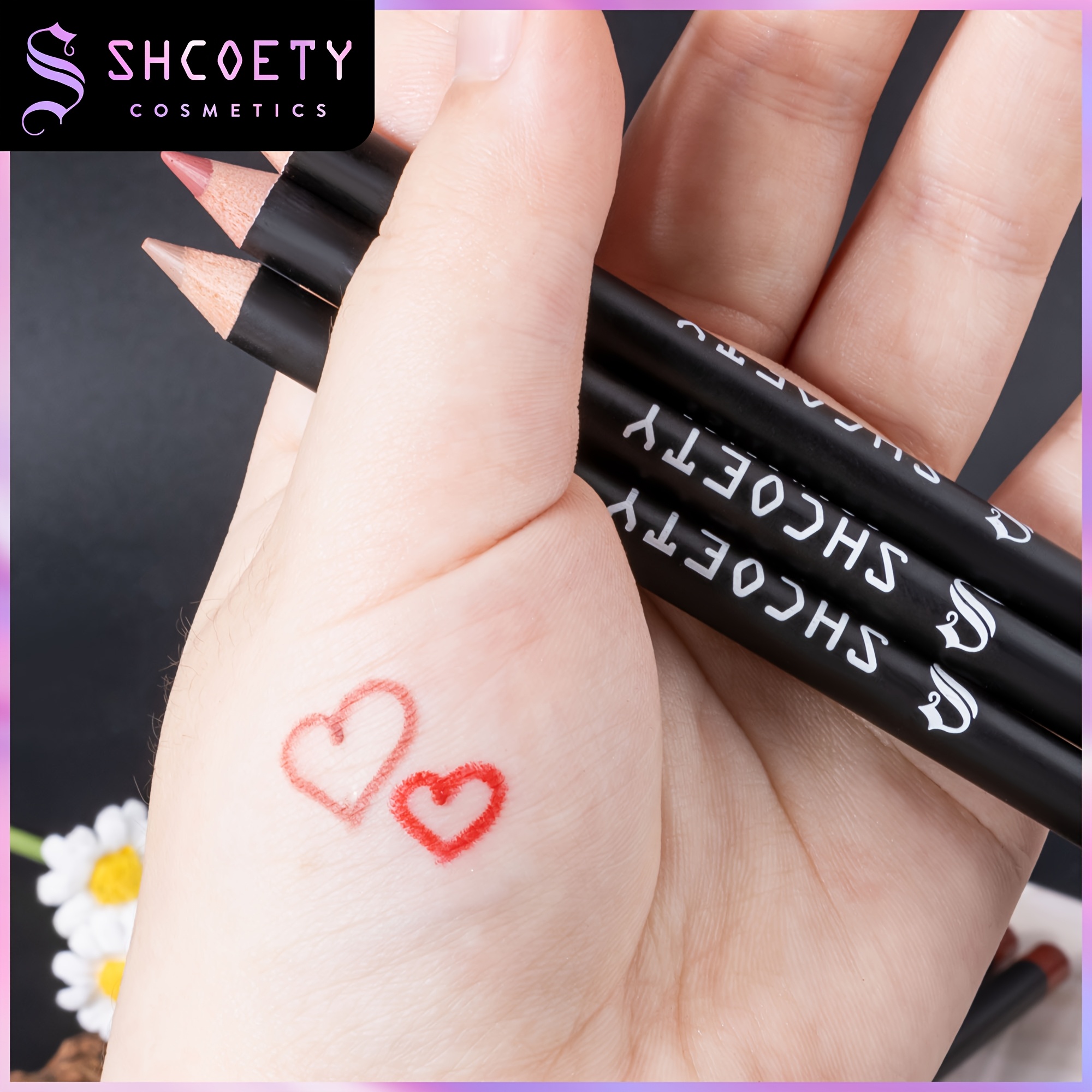 12pcs Multi-color Lip Liner Set, Waterproof, Sweat Proof, Long Lasting And Natural Look Lip Liner Crayon Valentine's Day Gifts