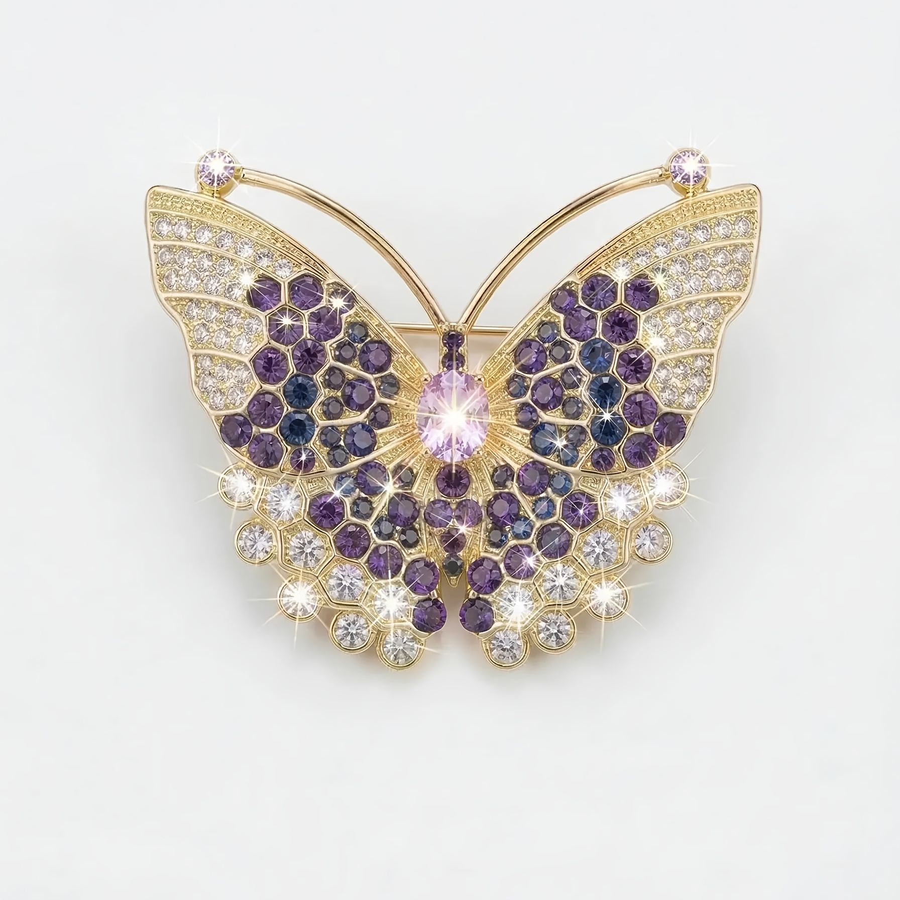 TEMU Elegant Rhinestone Brooch, High-end Women's Exquisite Luxury Suit Corsage, Versatile Temperament Accessory