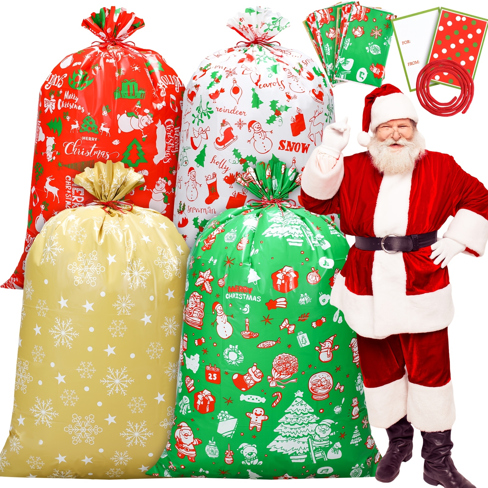 Extra Large Christmas Sacks In Bulk Christmas Gift Bags Large