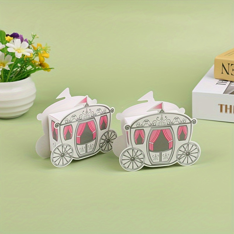 10pcs candy box wedding decoration fairy tale pumpkin carriage candy boxes packaging box candy box chocolate packaging box party favors birthday decor wedding decoration party supplies