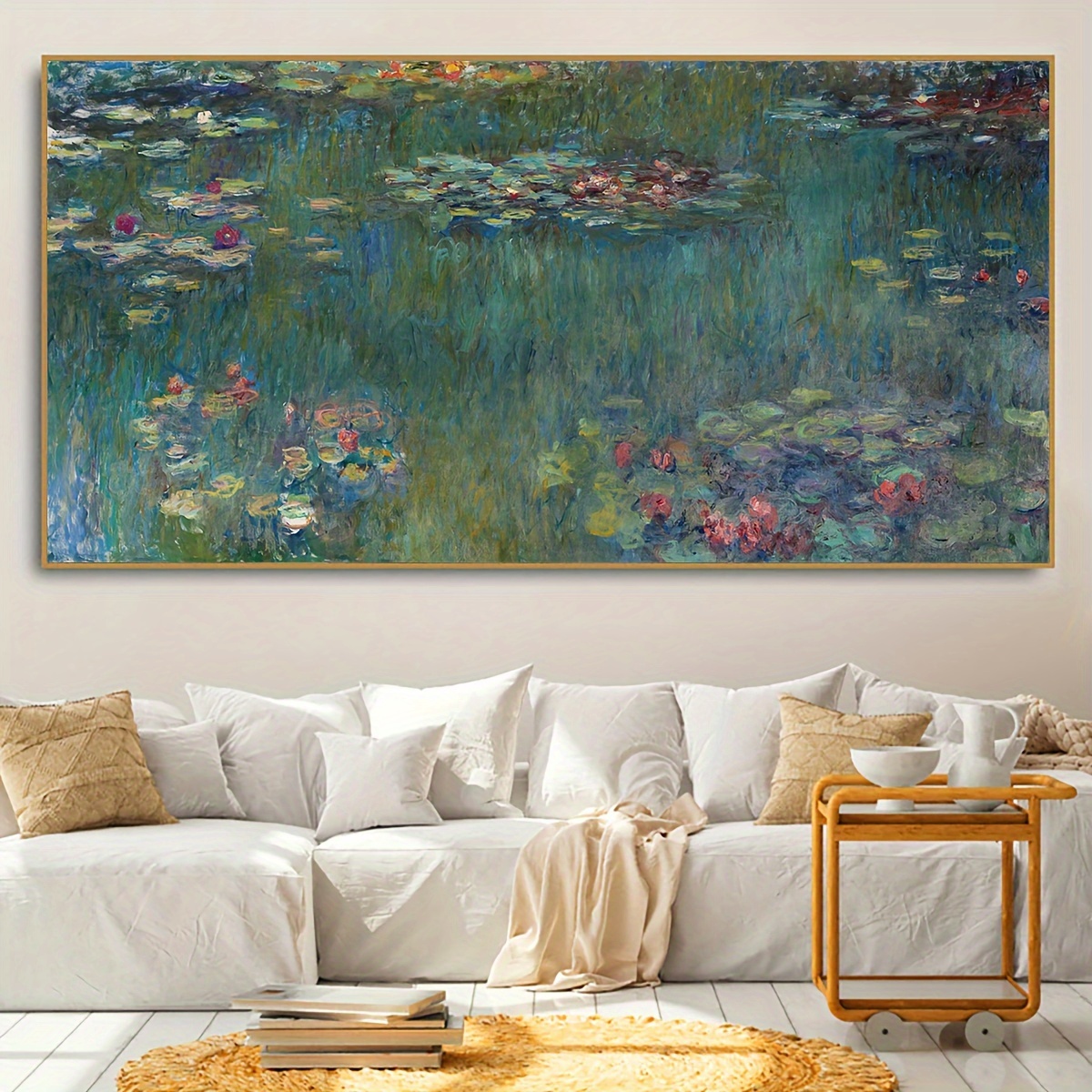 

1pc Unframed Canvas Poster, Retro Art, Flowers And Grass, Ideal Gift For Bedroom Living Room Corridor, Wall Art, Wall Decor, Winter Decor, Room Decoration
