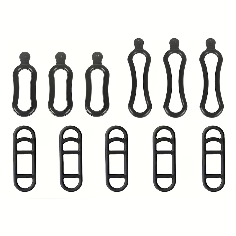 TEMU 11pcs Set, Elastic Silicone Straps, Bike Headlight Silicone Straps, Bike Light Flashlight Headlight Fixing Straps, 360-degree Adjustable Elastic