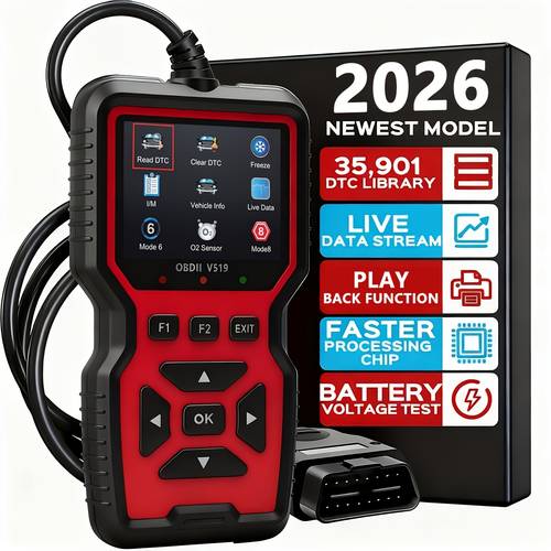 automotive diagnostic tool with test function suitable for cars motorcycles trucks etc