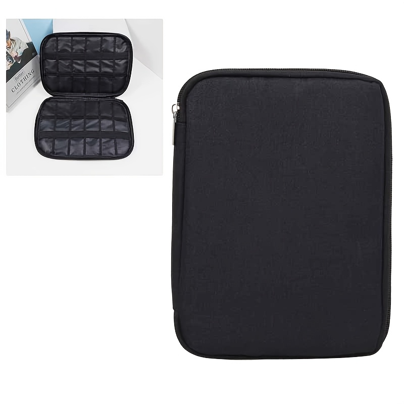 Luggage Organizer Watch Strap Storage Case - Ideal For Travel Storage. Features 12 Elastic Loops To Hold 12 Watch Straps And Other Watch Accessories. Internal Accessories Not Included