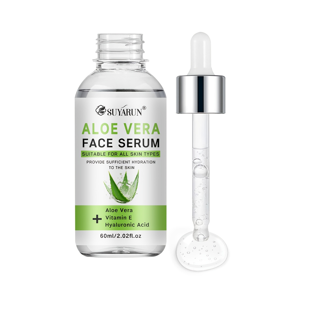 Image of Suyarun Aloe Vera Serum | Collagen + Niacinamide + Centella Asiatica, Mild Non-irritating, Lifts Tightens Facial Skin, Lightweight Non-greasy, Fits Face & Neck Use, Ideal For Holiday Gifts